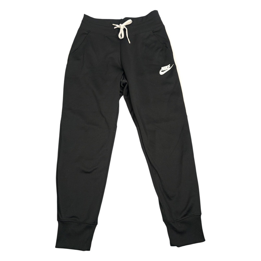 Nike Sportswear Joggers Black Side Stripe Track Pants Mens Large Futura Logo